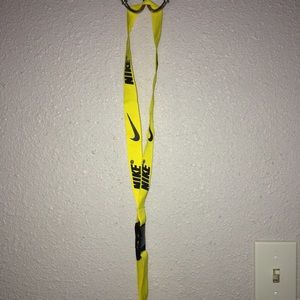Yellow Nike Lanyard